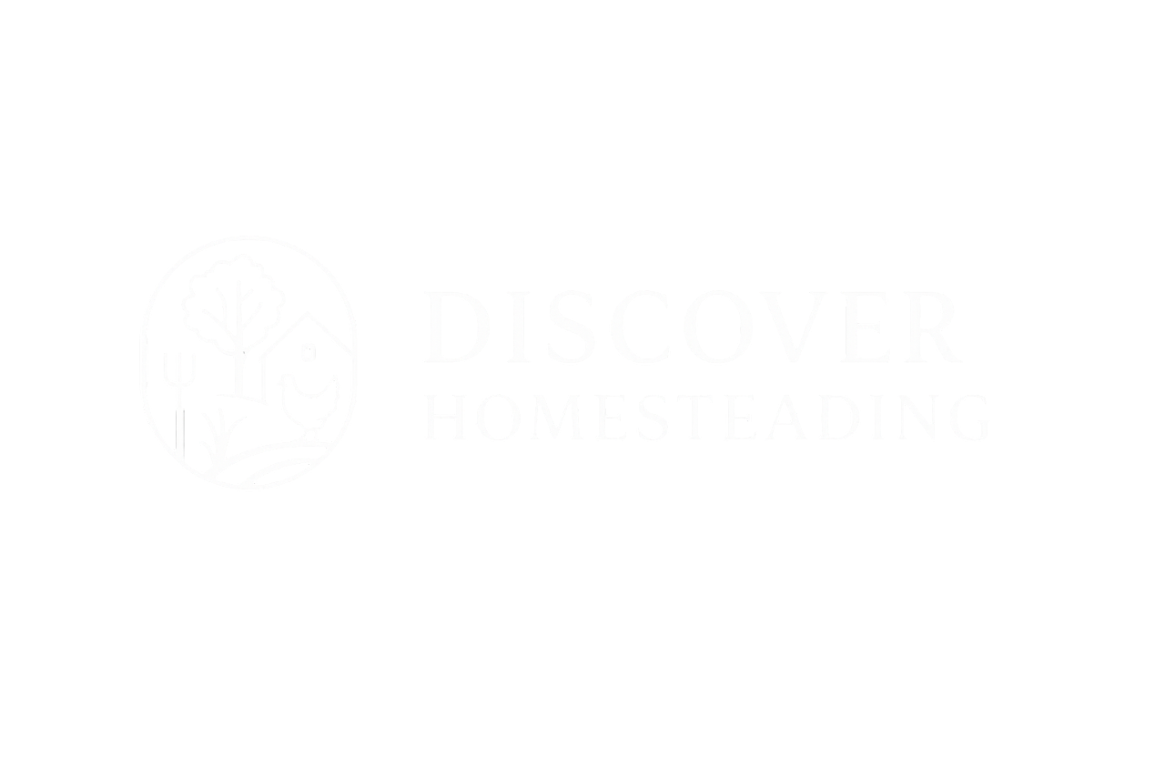 Discover Homesteading white logo