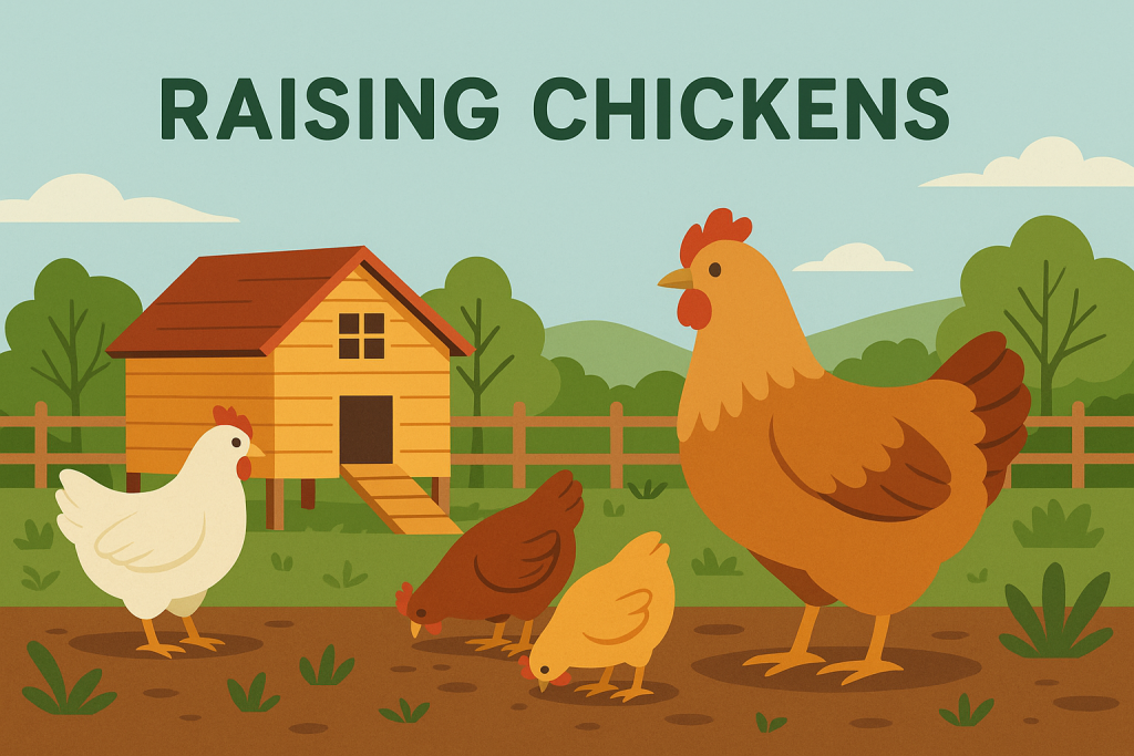 How to raise chickens for eggs and meat