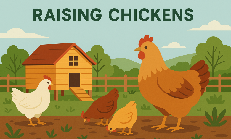 How to raise chickens for eggs and meat