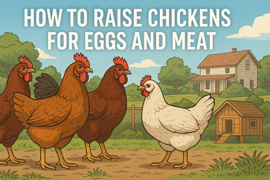 How to raise chickens for fresh eggs and meat 2025