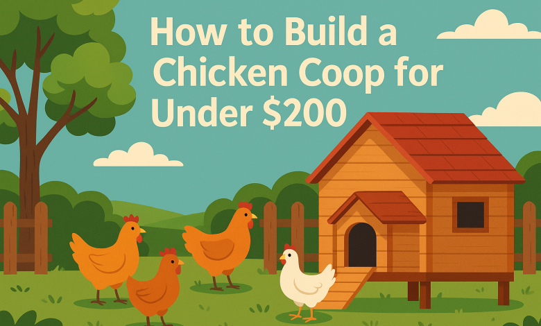 How to build a chicken coop for under $200: simple DIY guide for beginners