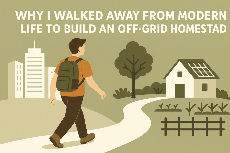 Why I walked away from modern life to build an off-grid homestead