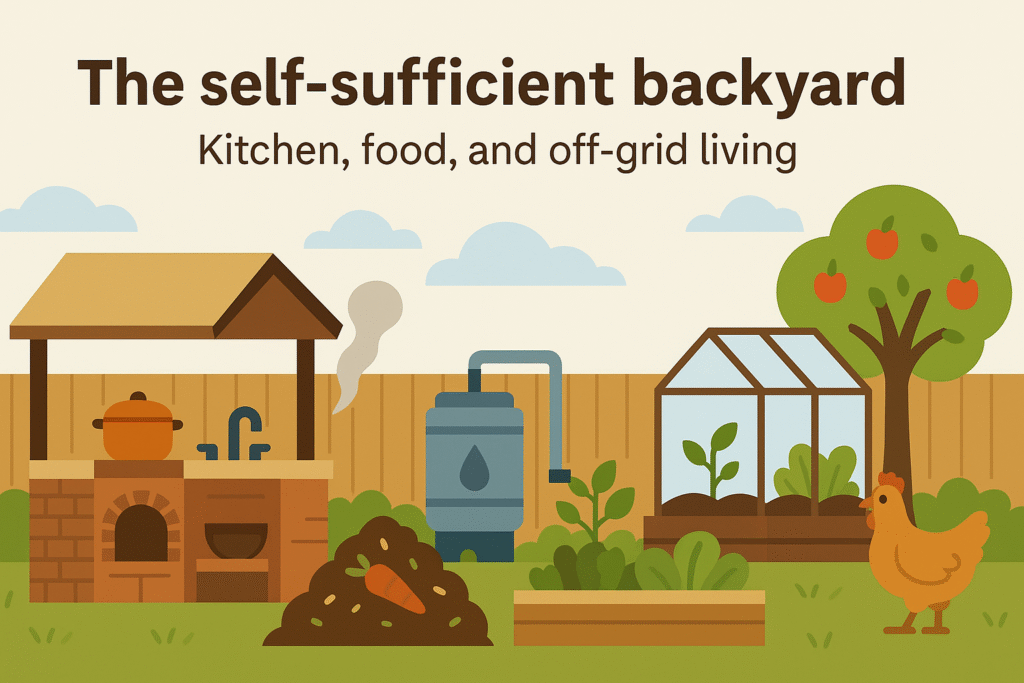 The self sufficient backyard: Kitchen, food, and off-grid living