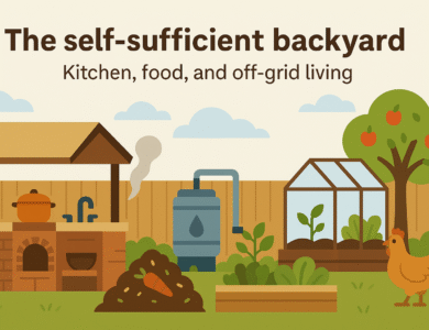 The self sufficient backyard: Kitchen, food, and off-grid living
