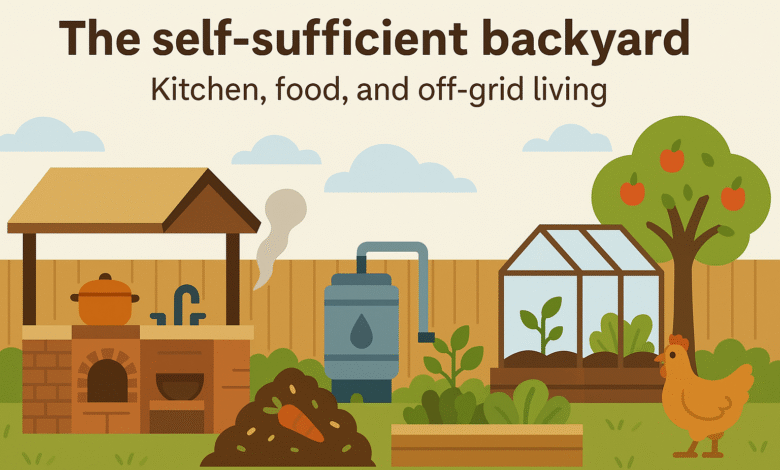 The self sufficient backyard: Kitchen, food, and off-grid living