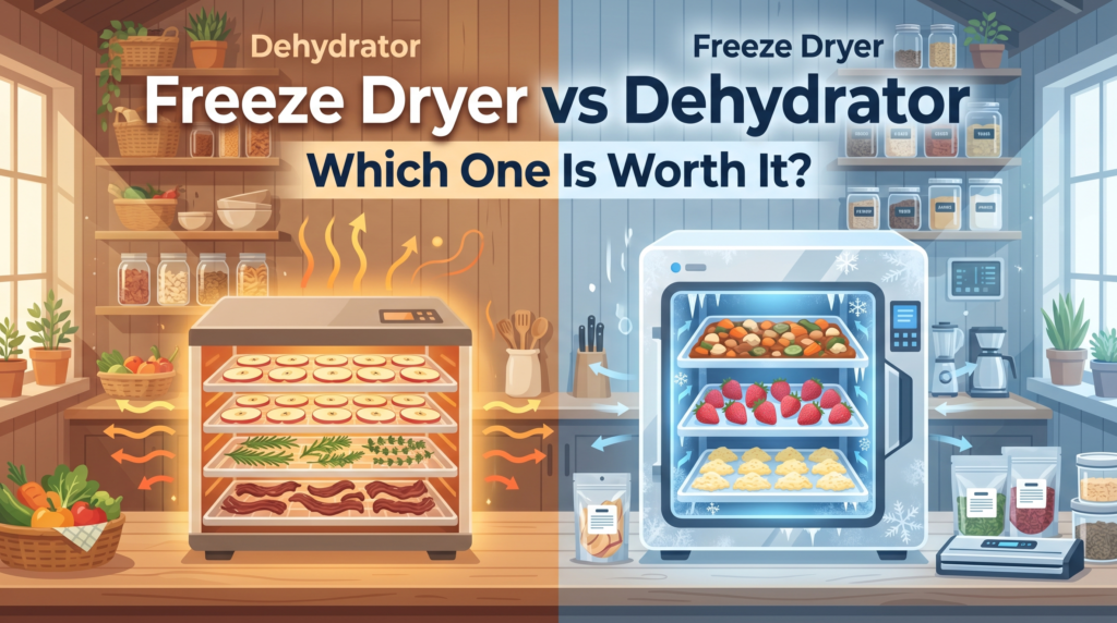 Freeze Dryer vs Dehydrator for Homesteading: Which One Is Actually Worth It?