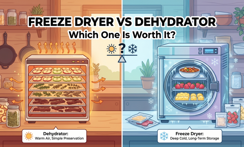 Freeze Dryer vs Dehydrator for Homesteading: Which One Is Actually Worth It?
