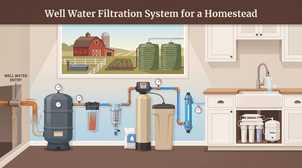 well water filtration system for homestead