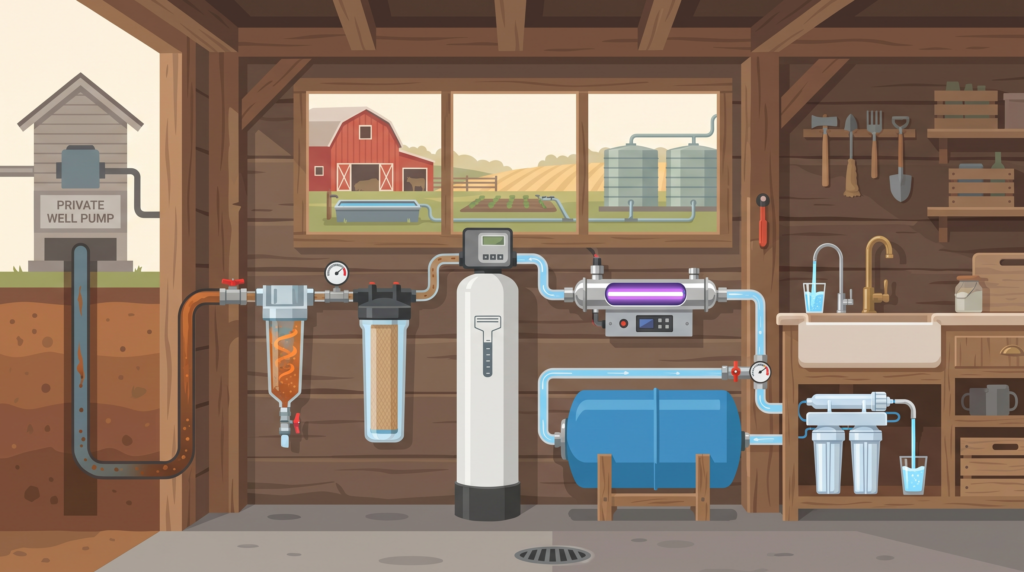 well water filtration system for homestead