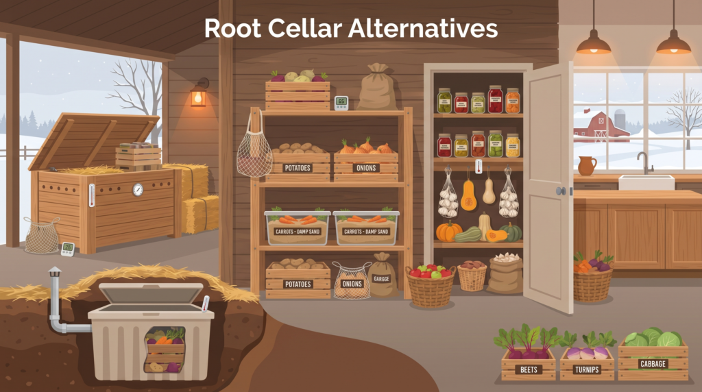 Root Cellar Alternatives: How to Store Food Without a Basement