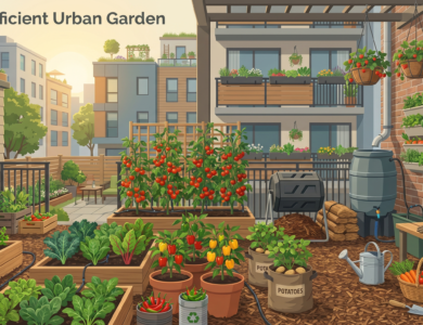 Self-Sufficient Urban Garden: How to Grow More Food in a Small City Space